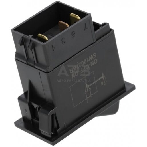 Klavišinis jungiklis 12/24V, 5 kontaktų SW10027KR 1 Klavišinis jungiklis 12/24V, 5 kontaktų SW10027KR 1