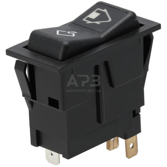 Klavišinis jungiklis 12V, 4 kontaktų SW10057KR Klavišinis jungiklis 12V, 4 kontaktų SW10057KR