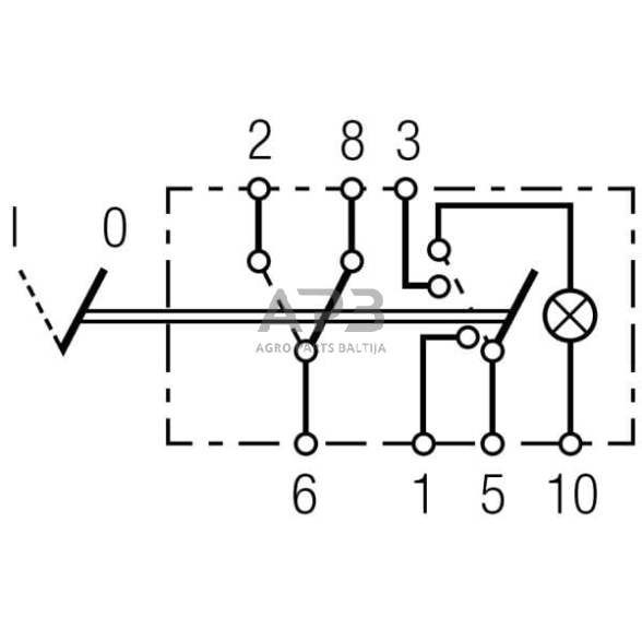 Klavišinis jungiklis 12V, 7 kontaktų Hella 6HH004570451 6 Klavišinis jungiklis 12V, 7 kontaktų Hella 6HH004570451 6