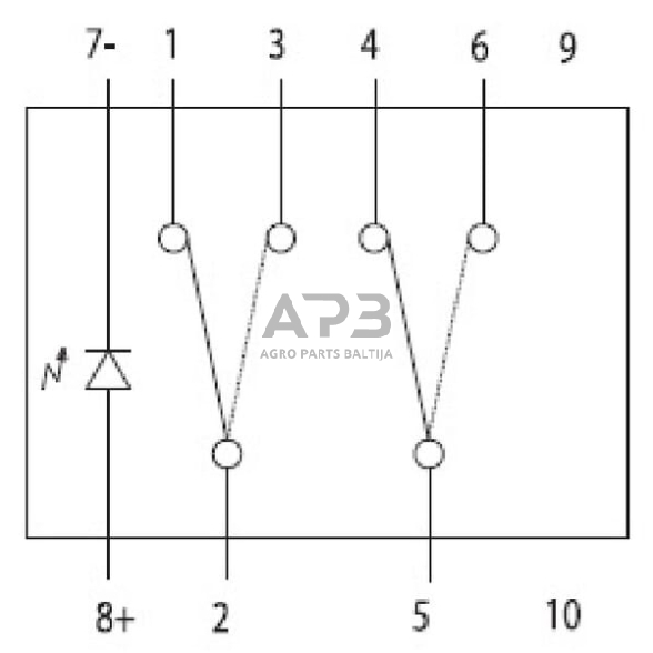 Klavišinis jungiklis 21x37mm Cobo 16701101 1