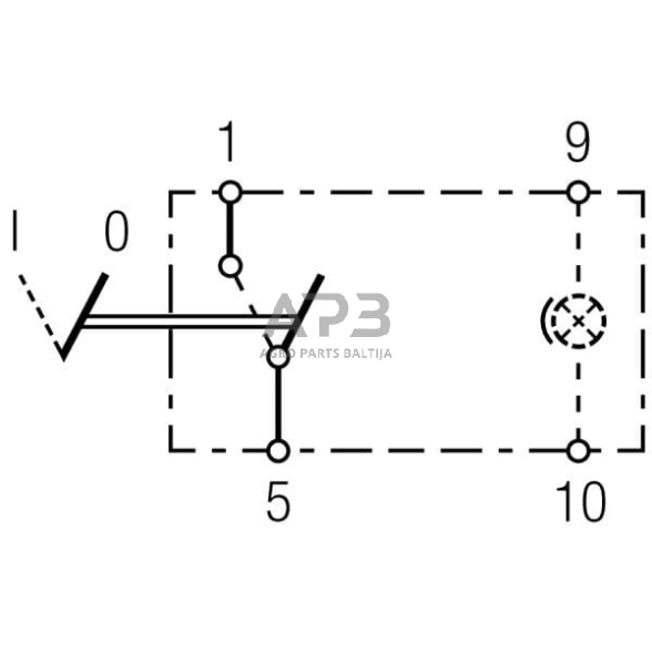 Klavišinis jungiklis 4 kontaktų Hella 6EH007832011 5 Klavišinis jungiklis 4 kontaktų Hella 6EH007832011 5