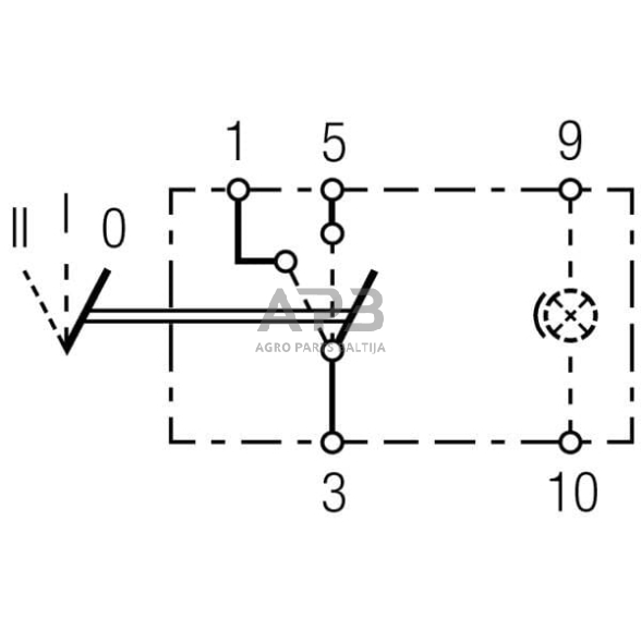 Klavišinis jungiklis 5 kontaktų Hella 6RH004570161 5 Klavišinis jungiklis 5 kontaktų Hella 6RH004570161 5