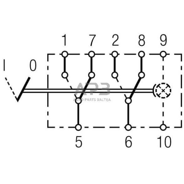 Klavišinis jungiklis 6 kontaktų Hella 6FH007832101 4 Klavišinis jungiklis 6 kontaktų Hella 6FH007832101 4
