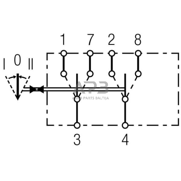 Klavišinis jungiklis 6 kontaktų Hella 6GM004570231 5 Klavišinis jungiklis 6 kontaktų Hella 6GM004570231 5