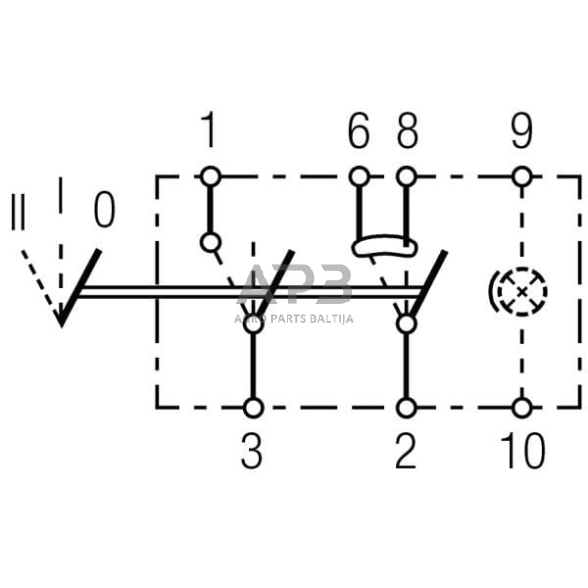 Klavišinis jungiklis 7 kontaktų Hella 6RH004570411 5 Klavišinis jungiklis 7 kontaktų Hella 6RH004570411 5