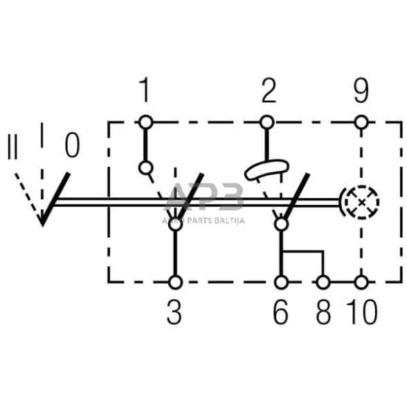 Klavišinis jungiklis 7 kontaktų Hella 6RH004570671 5 Klavišinis jungiklis 7 kontaktų Hella 6RH004570671 5