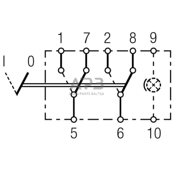 Klavišinis jungiklis 8 kontaktų Hella 6FH004570341 5 Klavišinis jungiklis 8 kontaktų Hella 6FH004570341 5