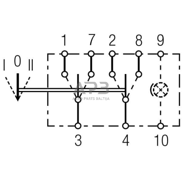 Klavišinis jungiklis 8 kontaktų Hella 6FH004570521 5 Klavišinis jungiklis 8 kontaktų Hella 6FH004570521 5