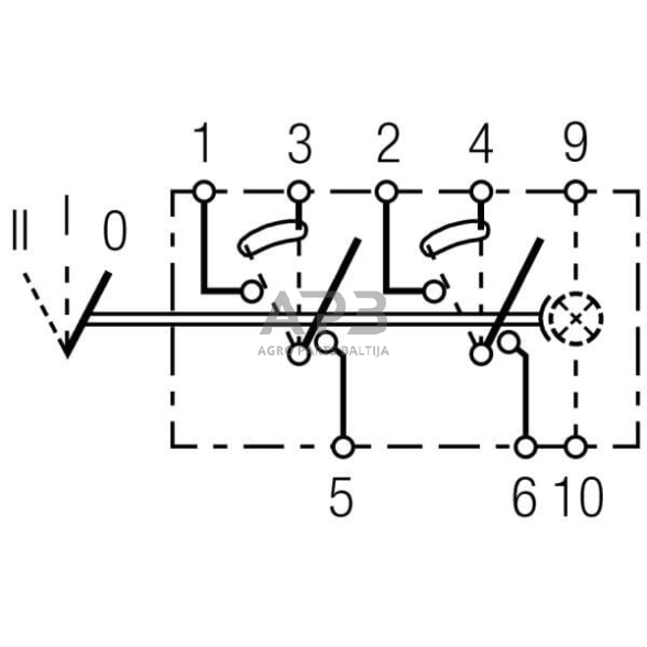 Klavišinis jungiklis 8 kontaktų Hella 6RH004570187 5 Klavišinis jungiklis 8 kontaktų Hella 6RH004570187 5