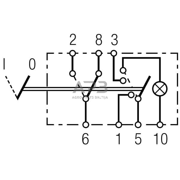 Klavišinis jungiklis 12V, 7 kontaktų Hella 6HH004570451 6 Klavišinis jungiklis 12V, 7 kontaktų Hella 6HH004570451 6