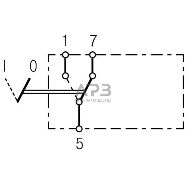 Klavišinis jungiklis 3 kontaktų Hella 6FH004570101 5 Klavišinis jungiklis 3 kontaktų Hella 6FH004570101 5