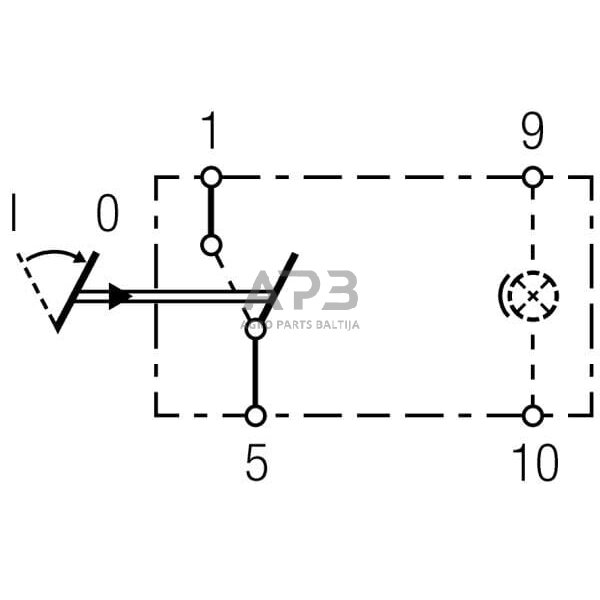 Klavišinis jungiklis 4 kontaktų Hella 6GM004570061 5 Klavišinis jungiklis 4 kontaktų Hella 6GM004570061 5