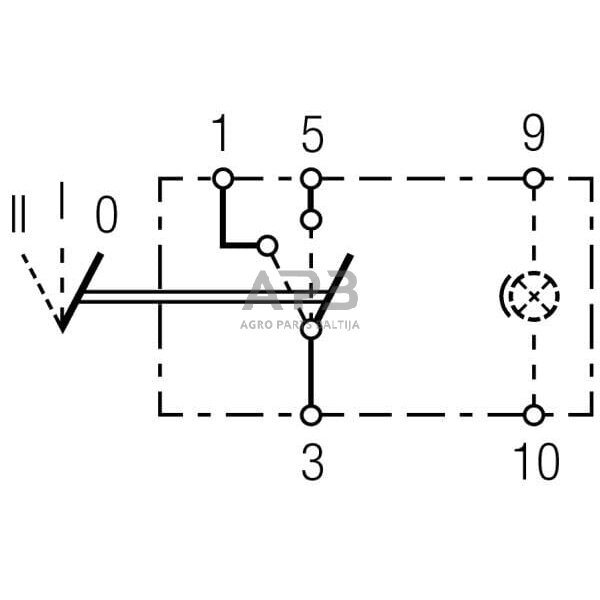 Klavišinis jungiklis 5 kontaktų Hella 6RH004570161 5