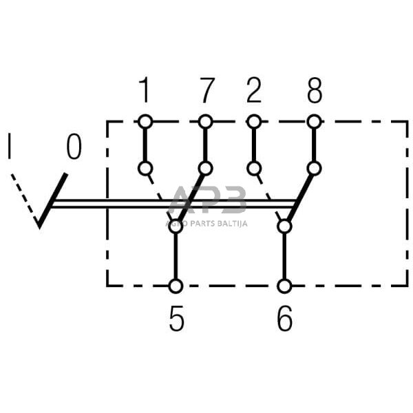 Klavišinis jungiklis 6 kontaktų Hella 6FH007832121 4 Klavišinis jungiklis 6 kontaktų Hella 6FH007832121 4