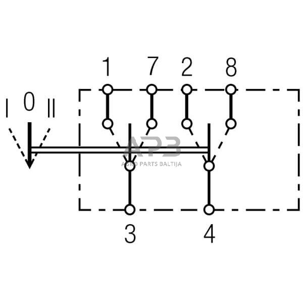 Klavišinis jungiklis 6 kontaktų Hella 6FH007832161 4 Klavišinis jungiklis 6 kontaktų Hella 6FH007832161 4