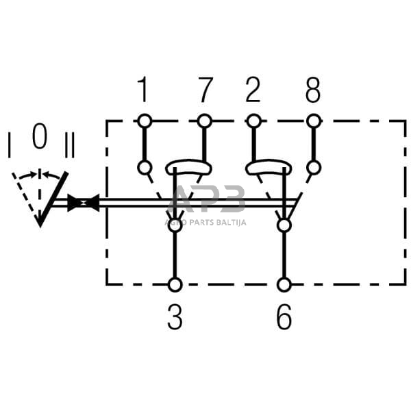 Klavišinis jungiklis 6 kontaktų Hella 6GM004570271 4