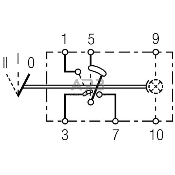 Klavišinis jungiklis 6 kontaktų Hella 6RH004570261 5