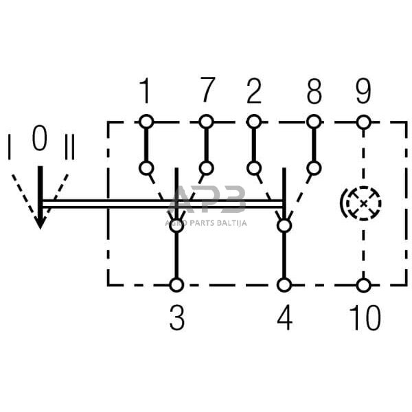 Klavišinis jungiklis 8 kontaktų Hella 6FH007832151 4 Klavišinis jungiklis 8 kontaktų Hella 6FH007832151 4