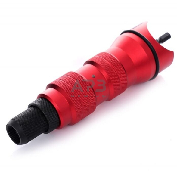 Kniediklio adapteris srieginėms kniedėms M3-M10 suktuvui/gręžtuvui 9vnt. 2 Kniediklio adapteris srieginėms kniedėms M3-M10 suktuvui/gręžtuvui 9vnt. 2