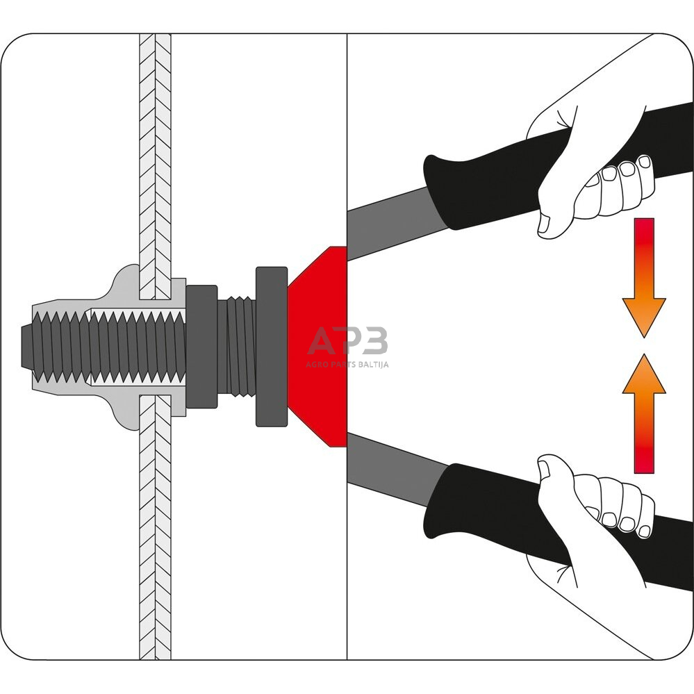 Kniediklis srieginėms kniedėms M3-M6 3