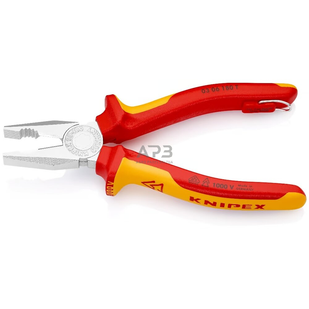Kombinuotos replės elektrikui 180mm VDE KNIPEX 2 Kombinuotos replės elektrikui 180mm VDE KNIPEX 2