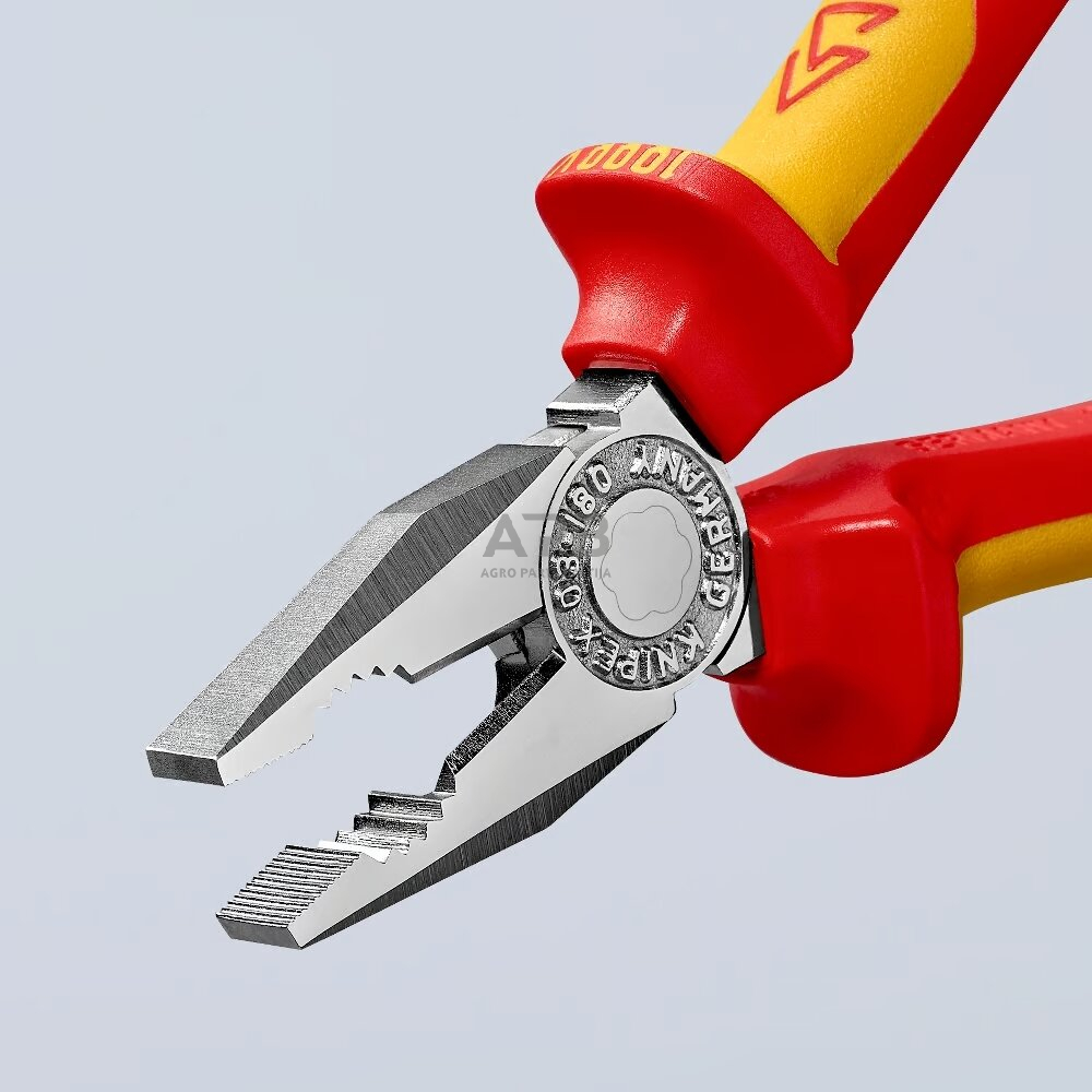 Kombinuotos replės elektrikui 180mm VDE KNIPEX 8 Kombinuotos replės elektrikui 180mm VDE KNIPEX 8