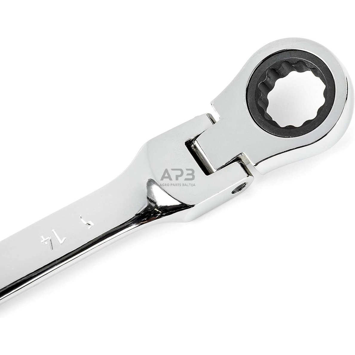 Kombinuotų raktų su lanksčia terkšle rinkinys 5vnt. (10-14) 4