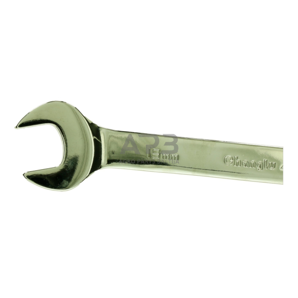 Kombinuotų raktų su terkšle rinkinys 12vnt. (8-19) 4 Kombinuotų raktų su terkšle rinkinys 12vnt. (8-19) 4