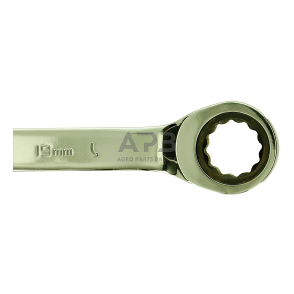 Kombinuotų raktų su terkšle rinkinys 12vnt. (8-19) 5 Kombinuotų raktų su terkšle rinkinys 12vnt. (8-19) 5