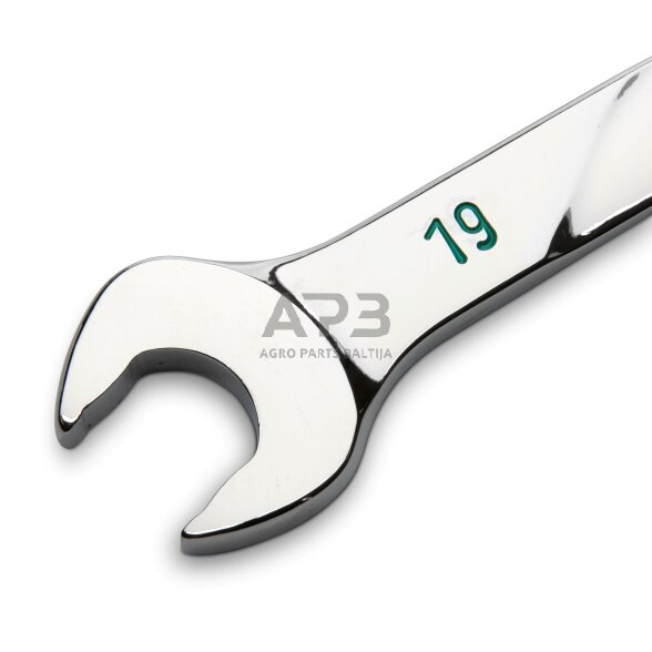 Kombinuotų raktų su terkšle rinkinys 7vnt. (8-19mm) 120XP 2