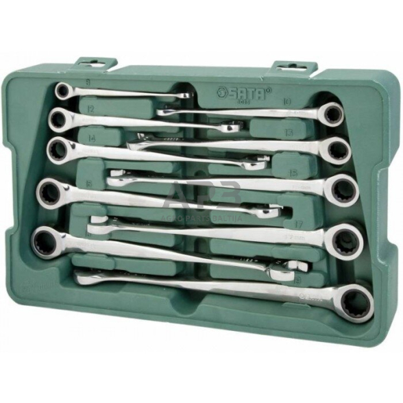 Kombinuotų raktų su terkšle X-Beam rinkinys 10vnt. (8-19) 1 Kombinuotų raktų su terkšle X-Beam rinkinys 10vnt. (8-19) 1