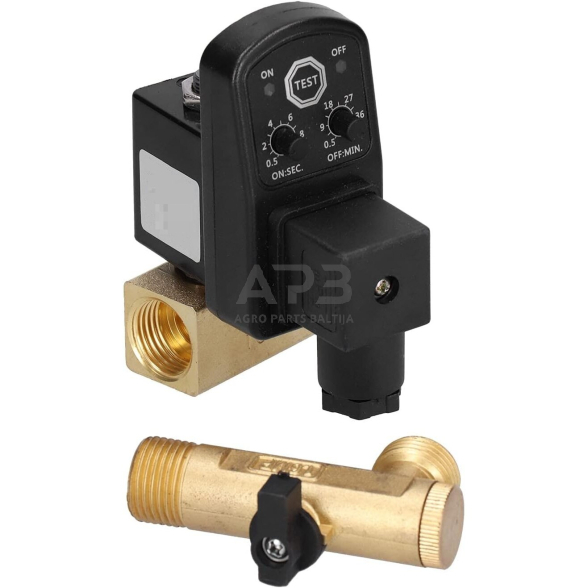 Kondensato nuleidimo vožtuvas kompresoriui su laikmačiu Kondensato nuleidimo vožtuvas kompresoriui su laikmačiu