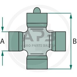Kryžmė BONDIOLI & PAVESI 4120E0012R25 1 Kryžmė BONDIOLI & PAVESI 4120E0012R25 1