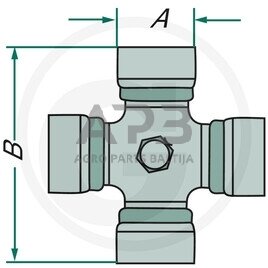 Kryžmė Walterscheid 116496, 1116496, 26.00.131 1 Kryžmė Walterscheid 116496, 1116496, 26.00.131 1