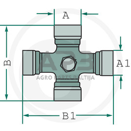 Kryžmė Walterscheid 122320, 1122320, 36.06.130 1 Kryžmė Walterscheid 122320, 1122320, 36.06.130 1
