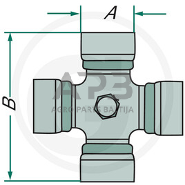 Kryžmė Walterscheid 126106, 1126106, 21.00.132 1 Kryžmė Walterscheid 126106, 1126106, 21.00.132 1