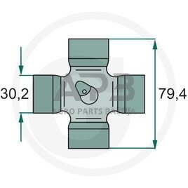 Kryžmė Weasler 4120G, 201-6580, 2016580 1 Kryžmė Weasler 4120G, 201-6580, 2016580 1