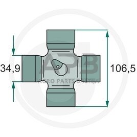 Kryžmė Weasler 4120M, 201-6806, 2016806 1 Kryžmė Weasler 4120M, 201-6806, 2016806 1