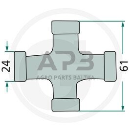 Kryžmė Weasler 4120C, 201-8261, 2018261 1 Kryžmė Weasler 4120C, 201-8261, 2018261 1