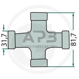 Kryžmė Weasler 203-3500 1 Kryžmė Weasler 203-3500 1