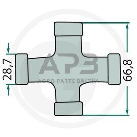 Kryžmė Weasler 204-1400 1 Kryžmė Weasler 204-1400 1