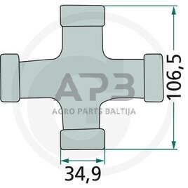 Kryžmė Weasler 204-6806, 2046806 1 Kryžmė Weasler 204-6806, 2046806 1