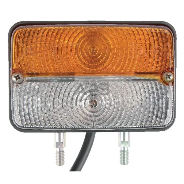 Krypties ir padėties lemputė halogernas, stačiakampis, raudona/gintarinė/skaidrus, 120x80x136mm, 4 kontaktų, Cobo 04129000 2