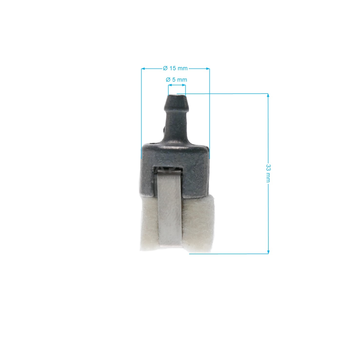 Kuro filtras 5,60x15x35 mm FELT WALBRO 125-527, 125527 1