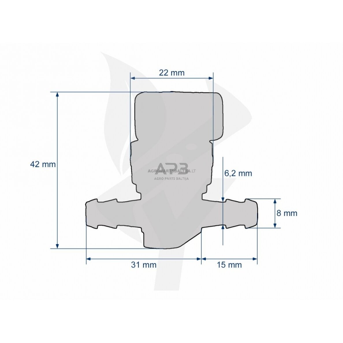 Kuro vožtuvas Briggs & Stratton Diamond I/C OHV, Quantum XE 35, Quantum XE 40, Quantum XE 45, Quantum XE 50, Quantum XE 55, Quantum XE 55 I/C, Quantum XTE 35, Quantum XTE 40, 491860, 493960, 494768, 698183 2
