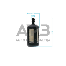 Kuro filtras 4,60x18x41 mm 15 g FELT ZAMA ZF-3, ZF3