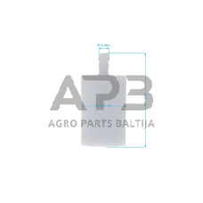 Kuro filtras 5,00 x 20,00 x 38,00 mm POREX, Husqvarna 503 44 32-01, 5034432-01, 503443201