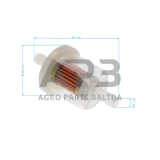Kuro filtras Briggs & Stratton modeliams 1614, 2904, 2907, 4007, 4015, 4027, 4055, 4067, 4077, 4417, 4425, 4455, 4456, 4458, 4459, 4466, 4467, 4468, 6131, 31E7, 31E8, 28BH, 28CH,