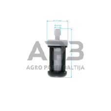Kuro filtras technikai STIHL MS070, MS090 5,70x17,50x43,50 mm 9,5 g 0000 350 3510, 00003503510