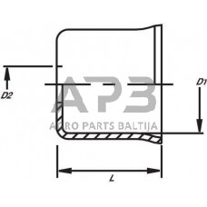 Kuro žarnos antgalis 11x25mm A9532H11